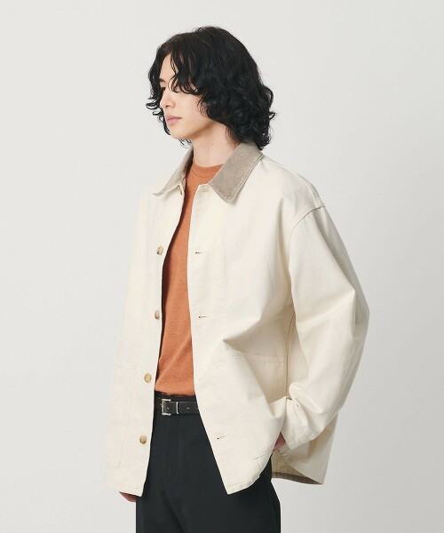 ＜H＞褪色皮革領工裝外套 日本製