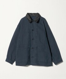 ＜H＞褪色皮革領工裝外套 日本製