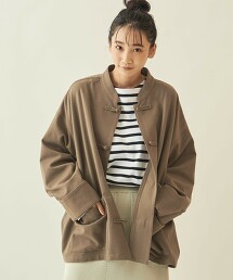 【WEB限定】＜info. BEAUTY＆YOUTH＞ 法蘭絨 中國風襯衫夾克