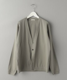 涼感 柔滑材質 1鈕釦 對襟外套
