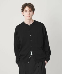 棉質8釦圓領開襟衫