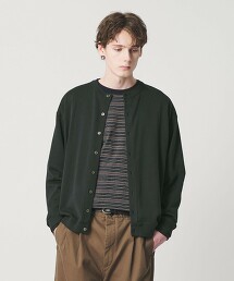 棉質8釦圓領開襟衫