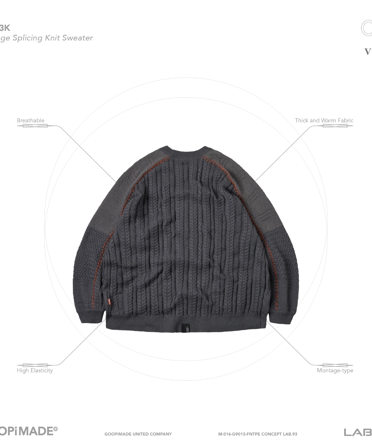 TW GOOPiMADE 13 Montage Sweater**每人一色限購一件｜GOOPiMADE