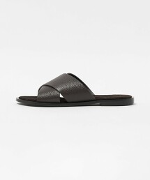 【特別訂製】＜L/UCCA＞ GRAIN LEATHER CROSS SANDAL 交叉涼鞋