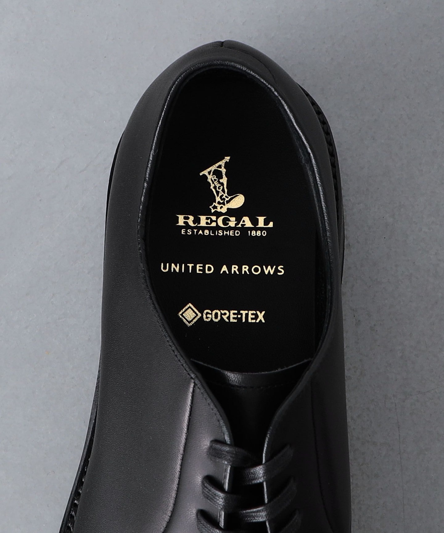 未使用 REGAL GORE-TEX 07TR BLACK 26.5 特別訂製】＜REGAL＞ GORE-TEX PLAIN TOE 素雅皮鞋｜UNITED