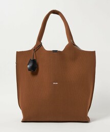 ＜hALON＞條紋針織托特包L