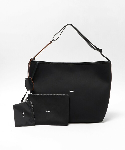 ＜hALON＞貼合單肩包