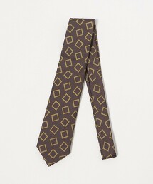 多彩方形緹花領帶