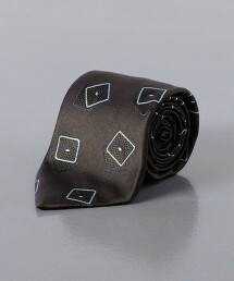 ＜UNITED ARROWS＞ 方形 小紋 緹花織 領帶 日本製