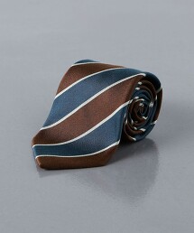 色丁布 斜條紋 領帶 日本製
