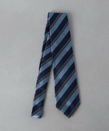 深藍斜條紋領帶
