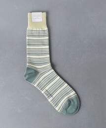 多彩橫條紋長襪