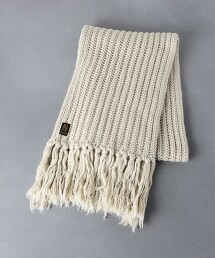 ＜BATONER＞ 粗針織 流蘇 圍巾 日本製