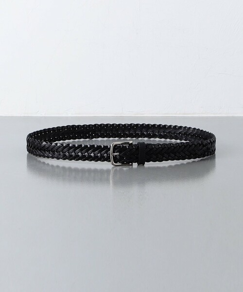 ＜L’arcobaleno＞ 30mm 皮革網眼腰帶