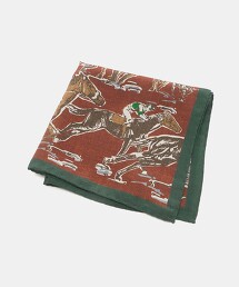 ＜ARCURI＞馬匹印花口袋巾