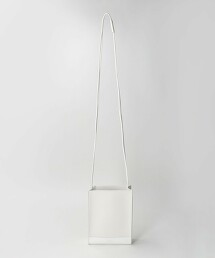 ＜allery＞ SQUARE SHOULDER S WHITE/肩背包
