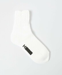 ＜H＞柔軟羅紋拉絨襪子