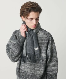 喀什米爾羊毛正反兩用圍巾