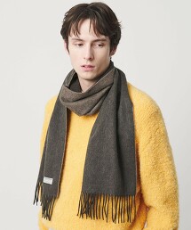 喀什米爾羊毛正反兩用圍巾