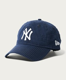 【特別訂製】 ＜NEW ERA＞ 9TWENTY SEERSUCKER NAVY/棒球帽