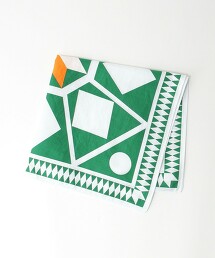 BY 幾何 印花 方巾 日本製