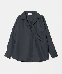 絲質感開領襯衫 ‐可機洗‐