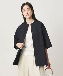 鏤空設計罩衫