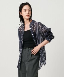 烏干紗印花襯衫