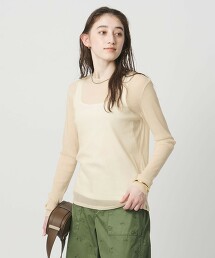 薄紗針織亮片上衣 日本製