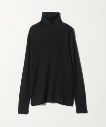 棉羅紋抽針高領上衣 日本製