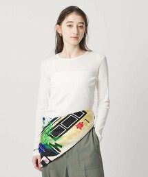 棉羅紋抽針圓領上衣 日本製