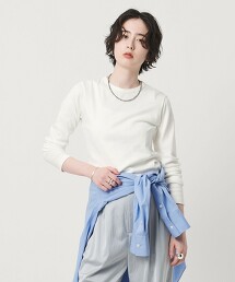 棉彈性針織長版上衣 日本製