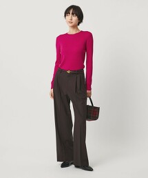 羅紋圓領針織衫