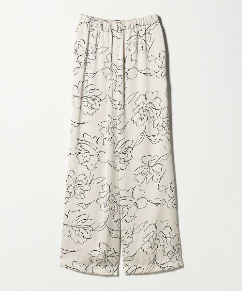 抽象花朵長褲 日本製