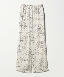 抽象花朵長褲 日本製