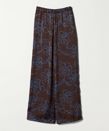 抽象花朵長褲 日本製