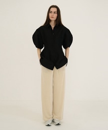 TW CLANE BRIGHT JSY PANTS 光澤感休閒長褲