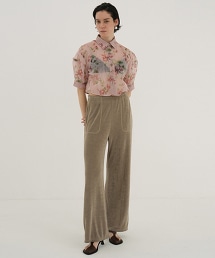 TW CLANE BRIGHT JSY PANTS 光澤感休閒長褲