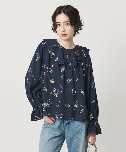 花朵印花罩衫
