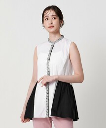 刺繡無袖罩衫