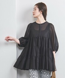 蛋糕六分袖襯衫