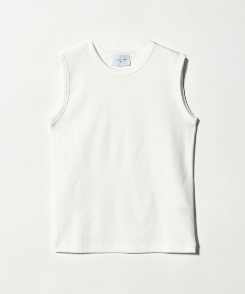 棉彈性針織無袖上衣 日本製