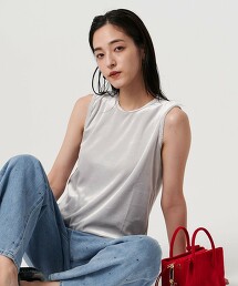 天鵝絨無袖T恤 日本製