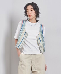 棉質毛圈布5分袖T恤 日本製