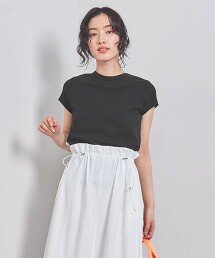 棉質毛圈布法式袖T恤 日本製