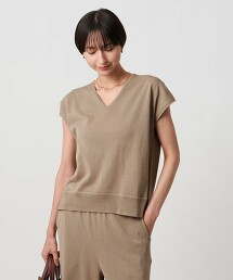 金絲法式袖針織衫