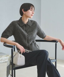 FOX喀什米爾羊毛 短袖POLO針織