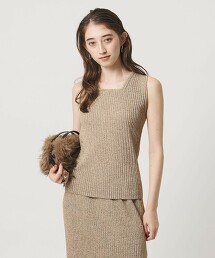 無袖多彩針織