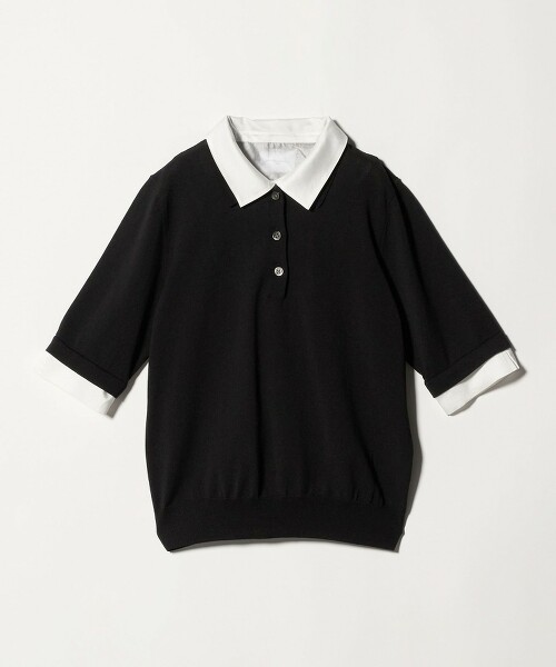 POLO拼接4WAY針織