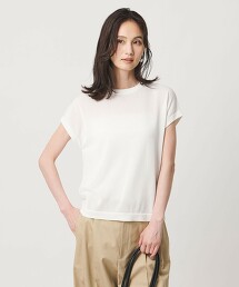 小高領法式袖針織衫